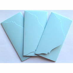 Набор заготовок для конвертов 4, цвет светло-голубой, 3 шт (Лоза)