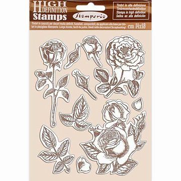 Резиновый штамп "Passion. Rose", 9,5х8,5 см (Stamperia)