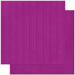 Бумага "Doubledot Stripe. Grape" (BoBunny)