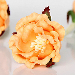 Цветок полиантовой розы "Персиковый", 1 шт (Craft)