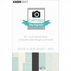 Набор карточек 10х15 см "Rock-A-Bye Baby Boy", 30 шт (Kaiser)