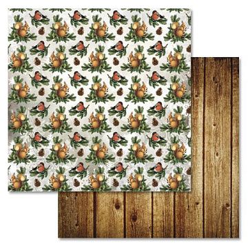 Бумага "Новогодний лес. Хранители праздника" (ScrapMania)