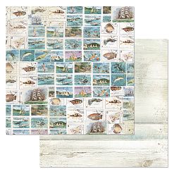 Набор бумаги 20х20 см "Тихая гавань", 12 листов (ScrapMania)