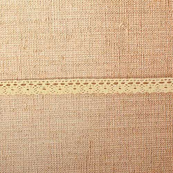 Кружево вязаное ажурное, ширина 1,5 см, длина 0,9 м, цвет бежевый