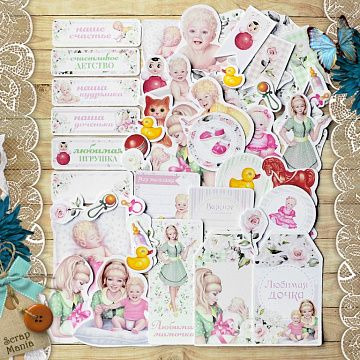 Набор высечек из бумаги "Кудряшка" (ScrapMania)
