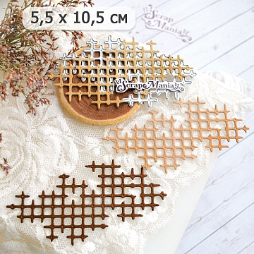 Нож "Старая решетка", 5,5х10,5 см (ScrapMania)