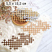 Нож "Старая решетка", 5,5х10,5 см (ScrapMania)