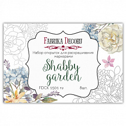 Набор карточек "Shabby garden", на русском (Фабрика Декору)