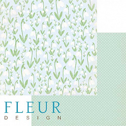 Набор бумаги 30х30 см "Зарисовки весны", 12 листов (Fleur-design)