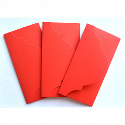 Набор заготовок для конвертов 5, цвет красный, 3 шт (Лоза)