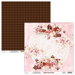 Набор бумаги 15х15 см "Chocolate kiss", 24 листа (Mintay)