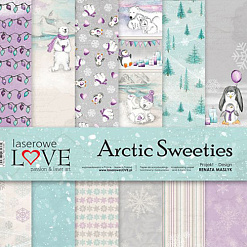 Набор бумаги 30х30 см "Arctic Sweeties", 6 листов (Laserowe LOVE)