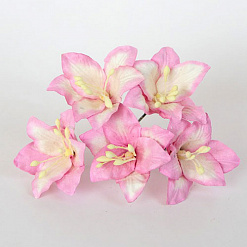 Букет лилий "Розовый с белым", 5 шт (Craft)