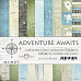 Набор бумаги 15х15 см "Adventure awaits", 18 листов (CraftO'clock)