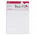 Набор текстурированных заготовок для открыток 12,7х17,8 см "Белые" с конвертами (DoCrafts)