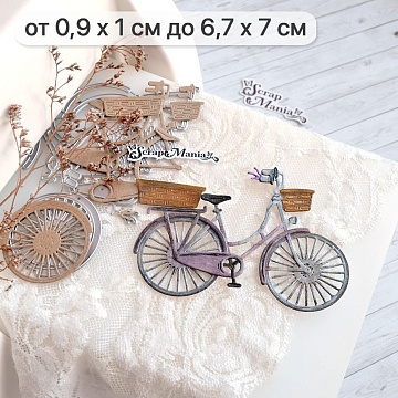 Нож "Палисадник. Велосипед", 6,7х7 см (ScrapMania)