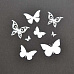 Маленький набор бумажных бабочек "Constellation snow", 8 шт