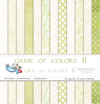Набор бумаги 30х30 см "Game of colors 2. Игра цвета", 12 листов (Польша)