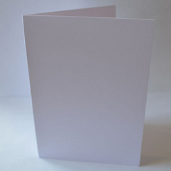 Заготовка для открытки двойная 10х14 см Гмунд Бланк Беж, цвет белый (Zebra creative)