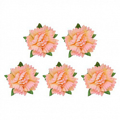 Набор цветов "Гвоздики, кремово-розовые", 5 шт (ScrapBerry's)