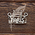 Украшение из чипборда "Вывеска PARIS" (AL)