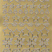 Контурные наклейки "Новогодние миниатюры", золото (JEJE)