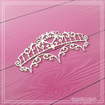 Чипборд "Торжество. Ажурный мостик", 9,6х4,5 см (СкрапМагия)
