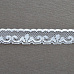 Кружево "Бордюр", цвет белый, ширина 1,5 см, длина 0,9 м