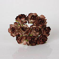 Букет кудрявых роз "Коричневый двухтоновый", 10 шт (Craft)