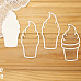 Шейкер "Мороженое в рожке", 3,7х7,5 см (Просто небо)