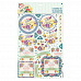 Набор бумаги и листов с высечками 21х29 см "Цветочный фольклор. Смех", 8 листов (DoCrafts)