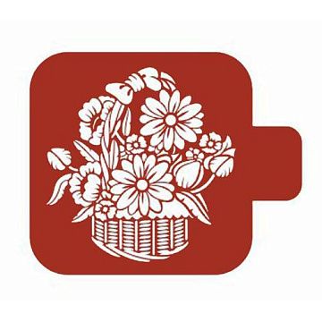 Трафарет "Модуль мини. Флора. Корзина цветов" (Eventdesign)