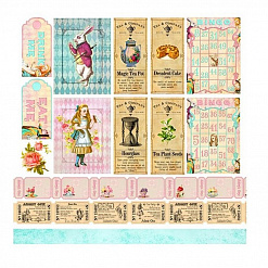 Набор бумаги 15х15 см "Alice`s tea Party", 10 листов (Memory-place)