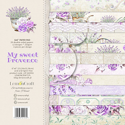 Набор бумаги 15х15 см "My sweet Provence", 24 листа (Lemon Craft)