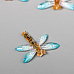 Акриловое украшение "Стрекоза с голубыми крыльями" (АртУзор)