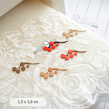 Нож "Танцы ветра. Ягодки", 1,5х3,6 см (ScrapMania)