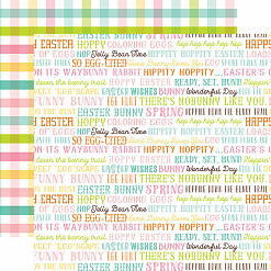 Набор бумаги 30х30 см с наклейками "Welcome Easter", 12 листов (Echo Park)