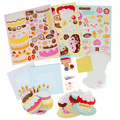 Набор для создания открыток "Сладости" с конвертами и украшениями (АртУзор)