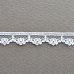 Кружево "Цветочный бордюр", цвет белый, ширина 1,2 см, длина 0,9 м
