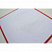 Заготовка для открытки с 3D вкладышем "Люблю", цвет белый и красный (Лоза)