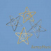 Набор скрепок "Звезды", цвет серебристый/золотистый (Rayher)