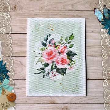 Тканевая карточка "Мечты невесты. Цветы" (ScrapMania)