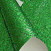 Отрез экокожи А4 с крупным глиттером "Зеленый"