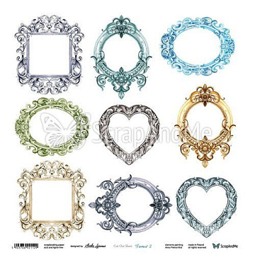 Бумага 30х30 см "Frames 2" (ScrapAndMe)