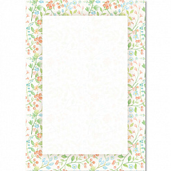 Карточка для журналинга 10х14,5 см "Field lilies. Просторы лилий - 04" (Galeria Papieru)
