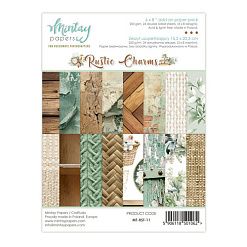 Набор бумаги 15х20 см "Rustic Charms. Фоновый", 24 листа (Mintay)