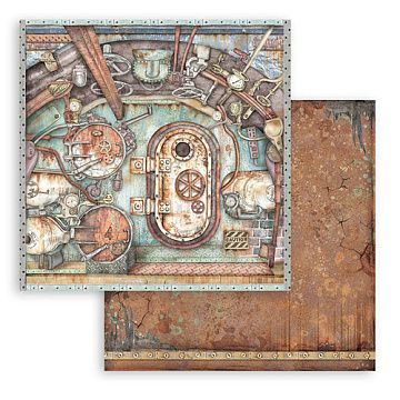 УЦЕНКА Бумага 30х30 см "Lady vagabond. Ship gate" (Stamperia)