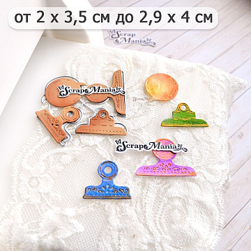 Нож "Школьная жизнь. Таб расписной", 2,9х4 см (ScrapMania)