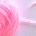 Лента из органзы "Розовая", ширина 6 мм, длина 90 см (Ideal)