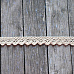 Кружево вязаное "Мелкий зигзаг" ширина 1 см, длина 1 м, цвет бежевый